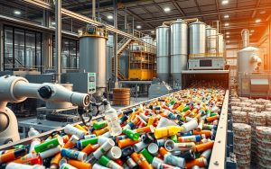 AI sorting systems in recycling facilities